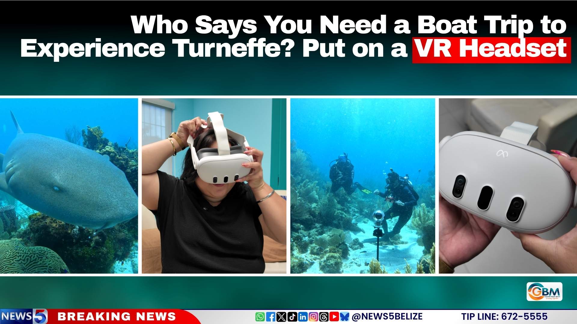 Who Says You Need a Boat Trip to Experience Turneffe? Put on a VR Headset
