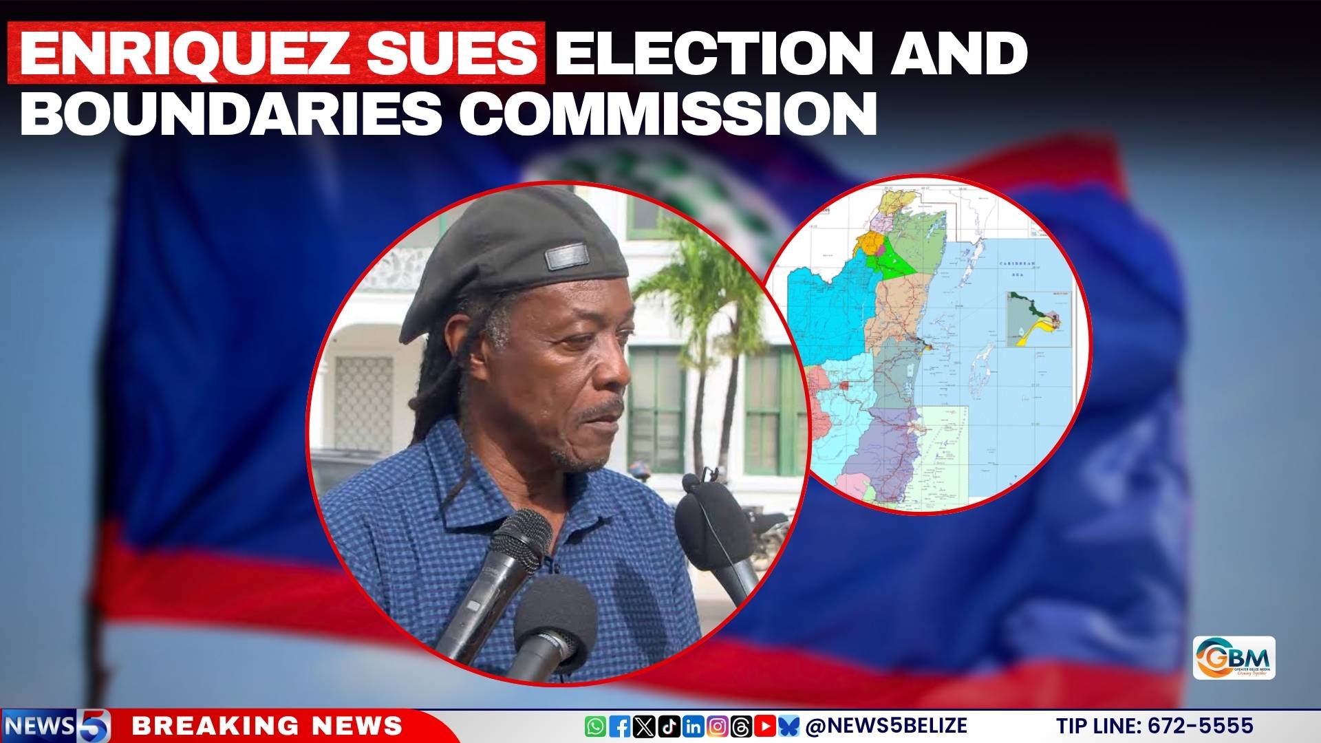 Enriquez Sues Election and Boundaries Commission