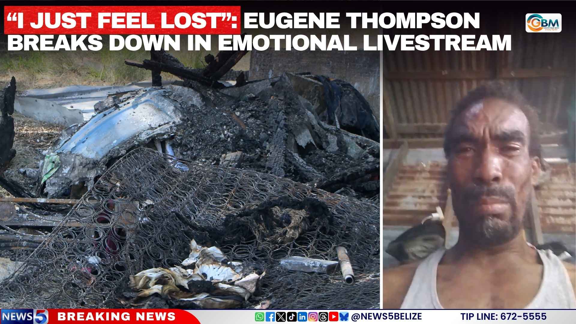 “I Just Feel Lost”: Eugene Thompson Breaks Down in Emotional Livestream