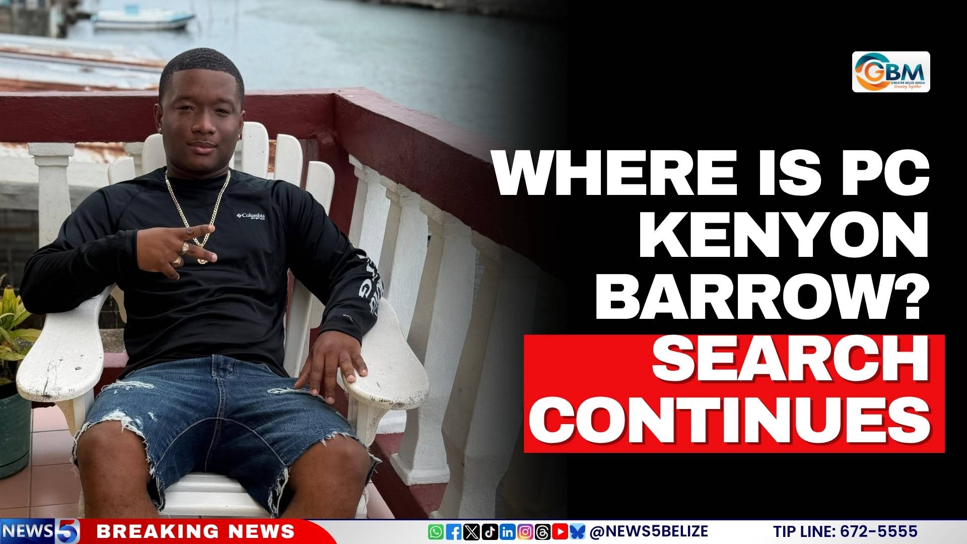 Where is PC Kenyon Barrow? Search Continues