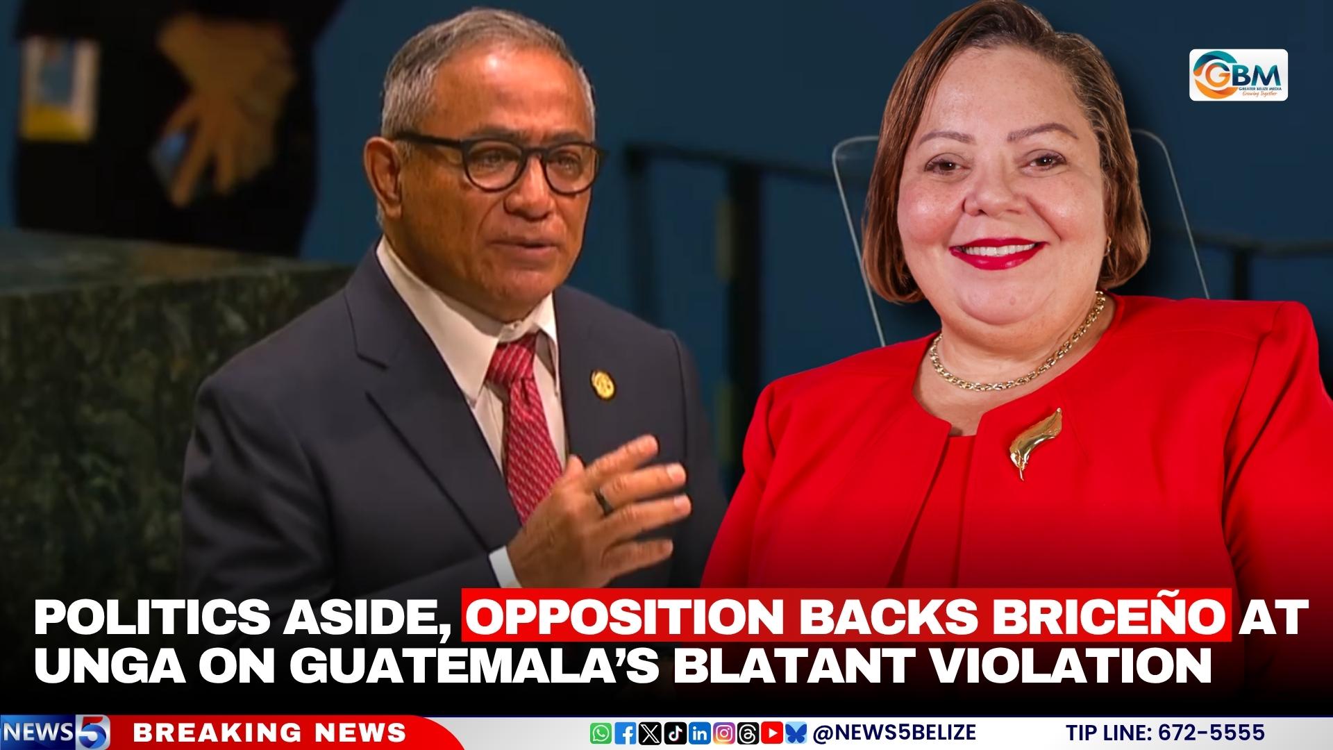 Politics Aside, Opposition Backs Briceño at UNGA on Guatemala’s Blatant Violation