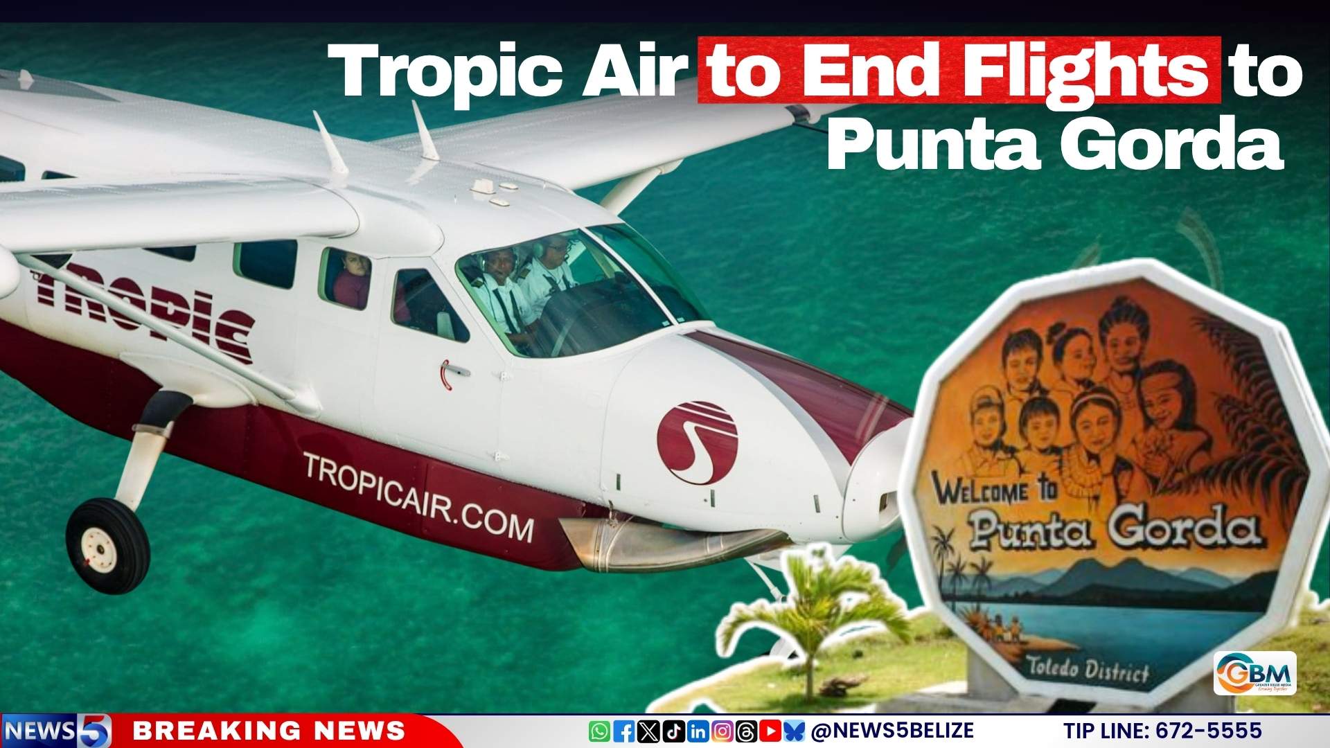 Tropic Air to End Flights to Punta Gorda