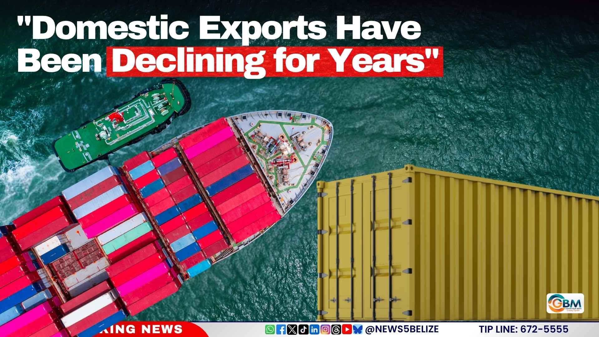 "Domestic Exports Have Been Declining for Years"