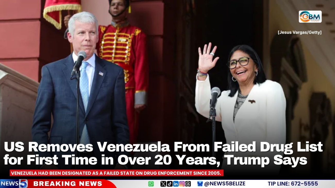 US Removes Venezuela From Failed Drug List for First Time in Over 20 Years, Trump Says