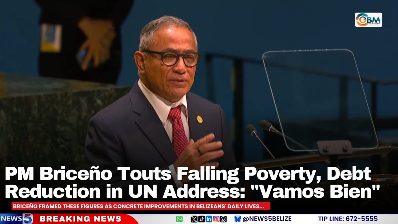 PM Briceño Touts Falling Poverty, Debt Reduction in UN Address: "Vamos Bien"