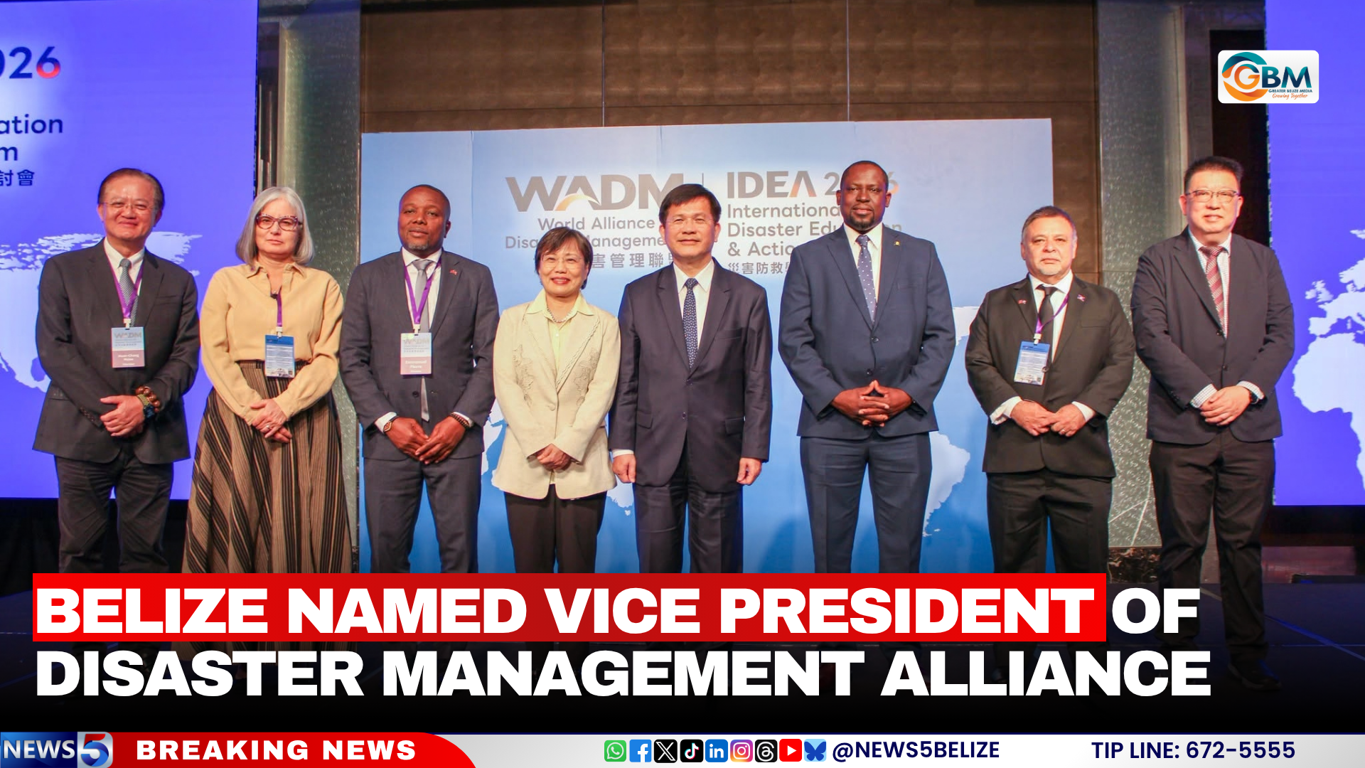 Belize Named Vice President of Disaster Management Alliance
