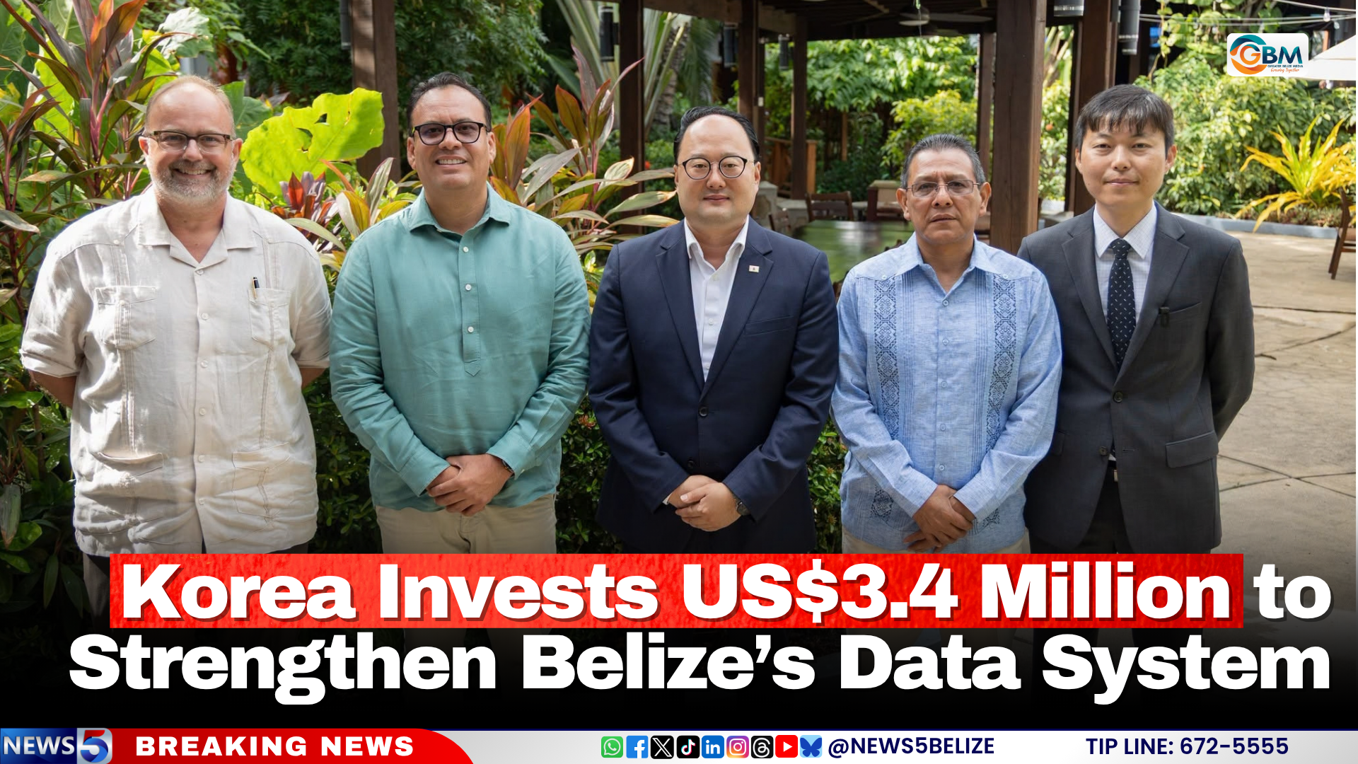 Korea Invests US$3.4 Million to Strengthen Belize’s Data System