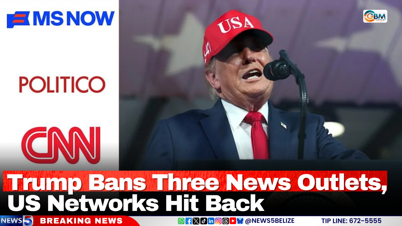 Trump Bans Three News Outlets, US Networks Hit Back