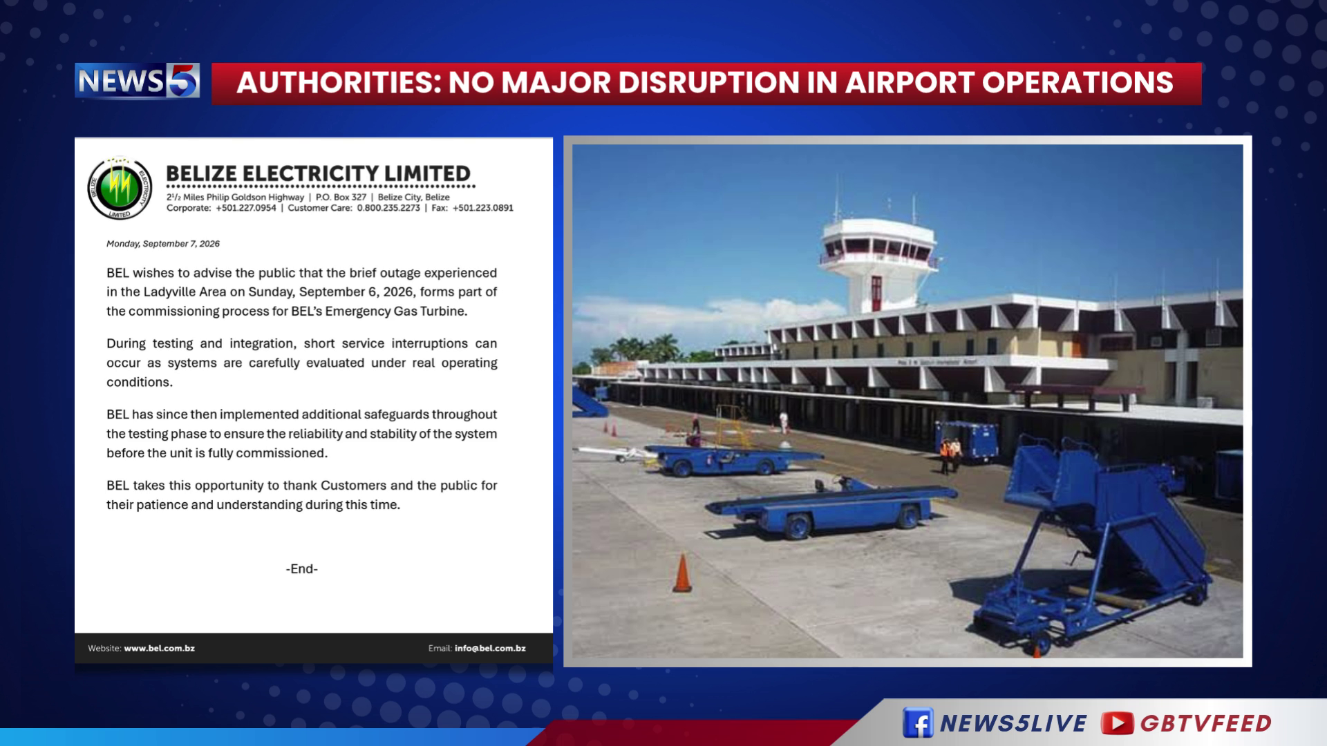 Short Power Outage at PGIA Cause Great Concern