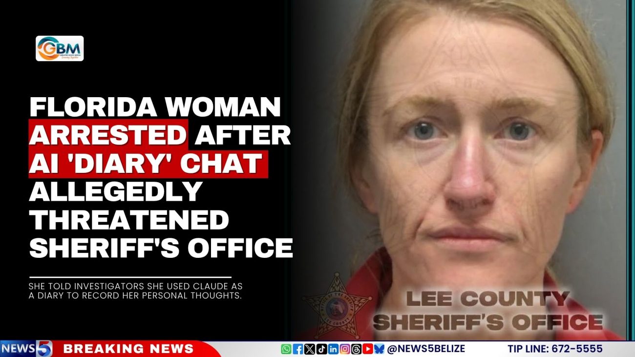 Florida Woman Arrested After AI 'Diary' Chat Allegedly Threatened Sheriff's Office
