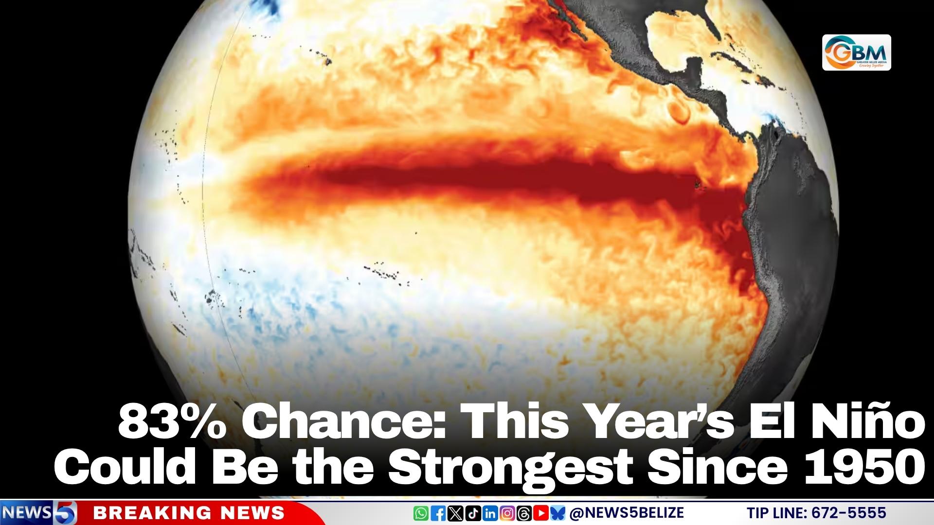 83% Chance: This Year’s El Niño Could Be the Strongest Since 1950