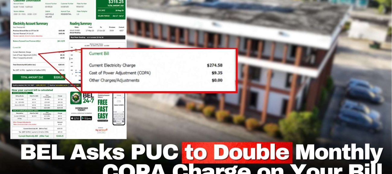 BEL Asks PUC to Double Monthly COPA Charge on Your Bill