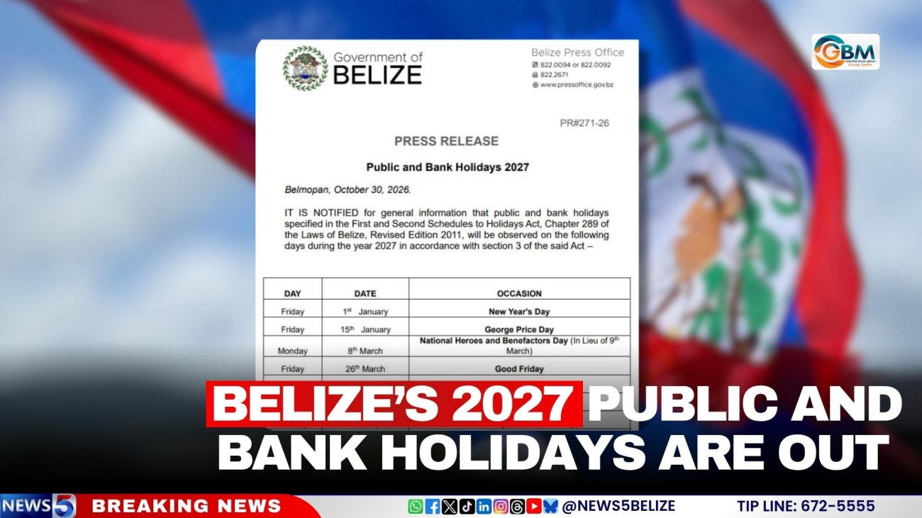 Belize’s 2027 Public and Bank Holidays Are Out