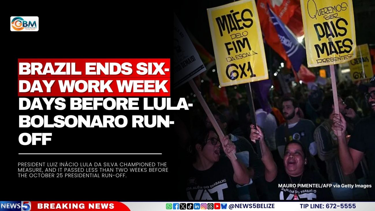 Brazil Ends Six-Day Work Week Days Before Lula-Bolsonaro Run-Off