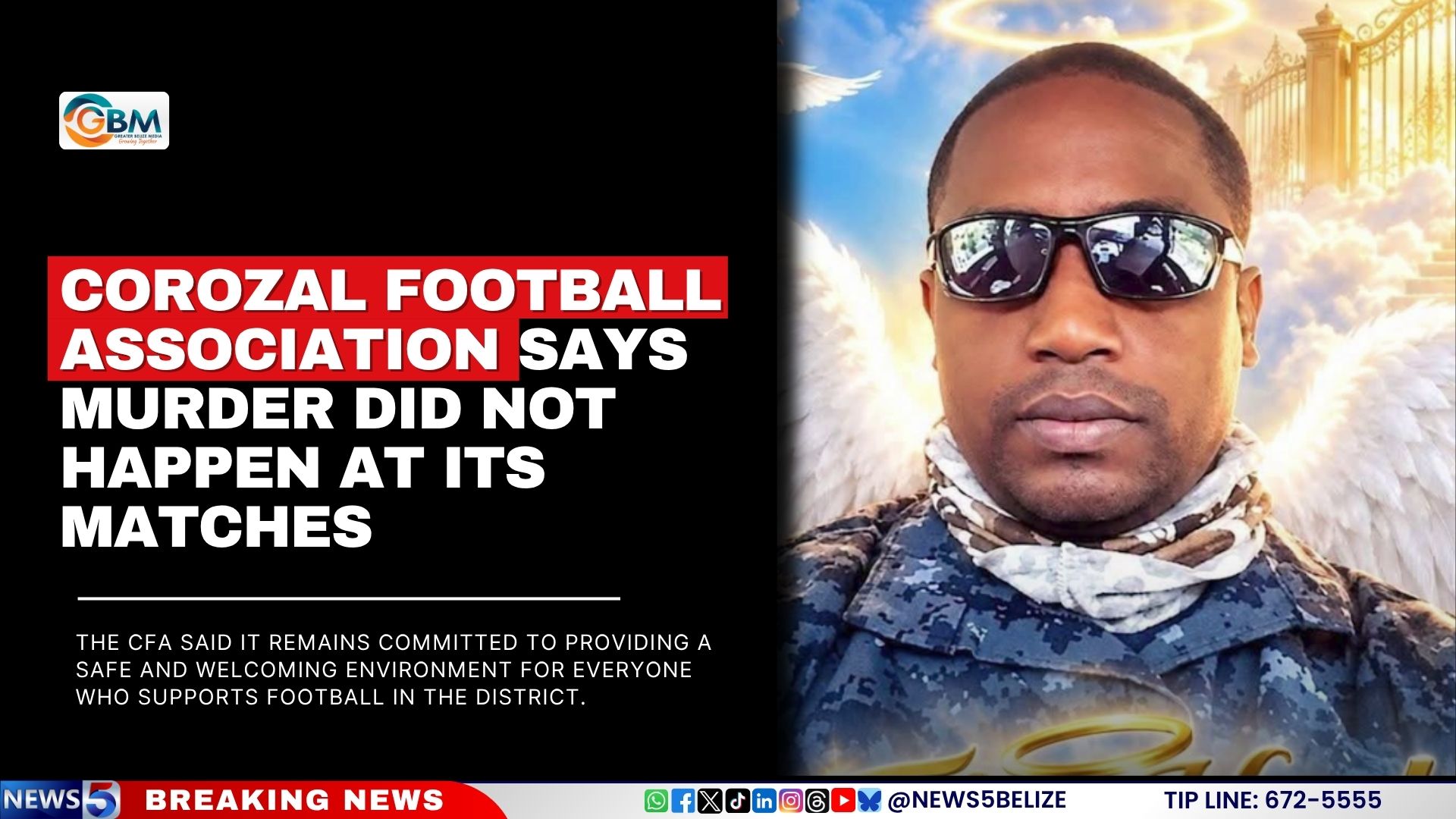 Corozal Football Association Says Murder Did Not Happen at Its Matches
