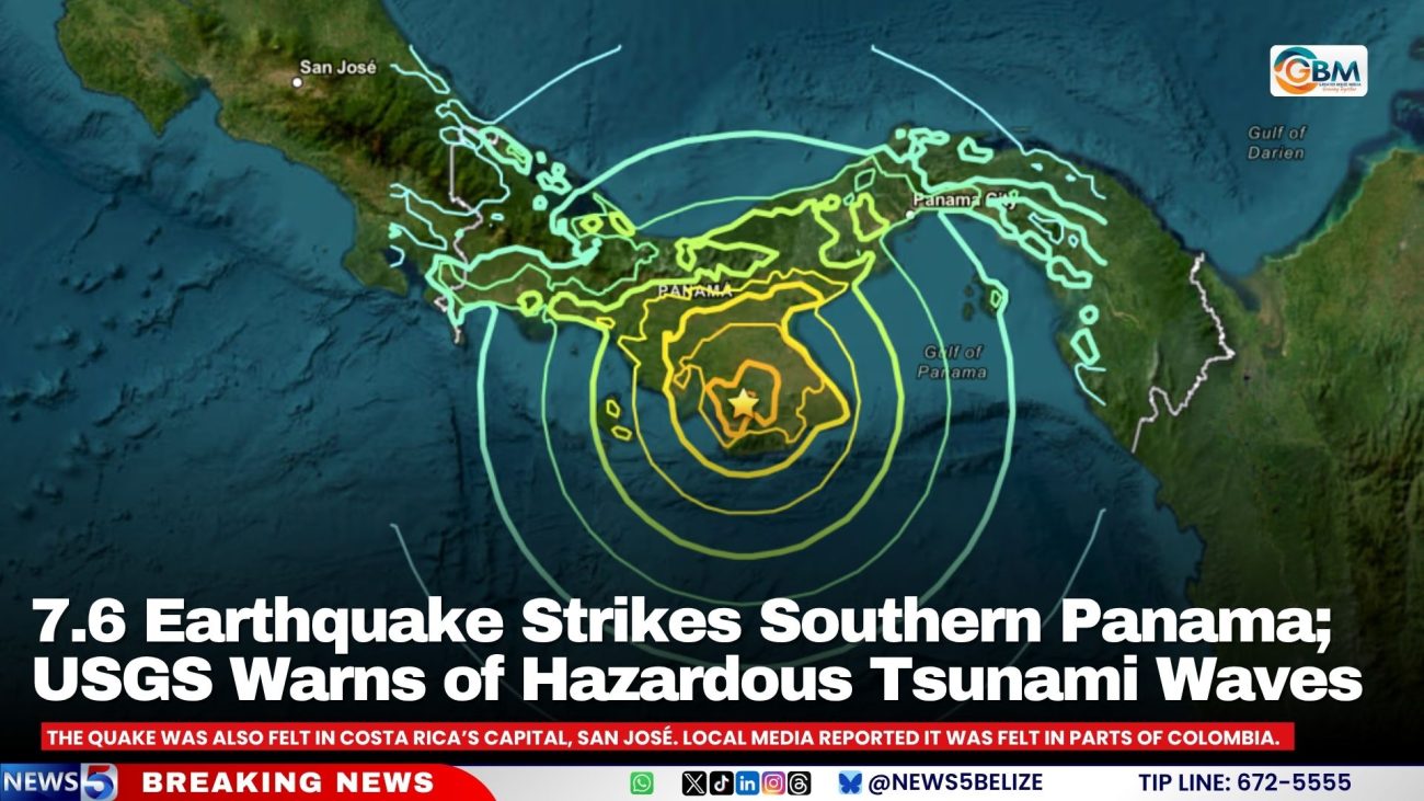 7.6 Earthquake Strikes Southern Panama; USGS Warns of Hazardous Tsunami Waves