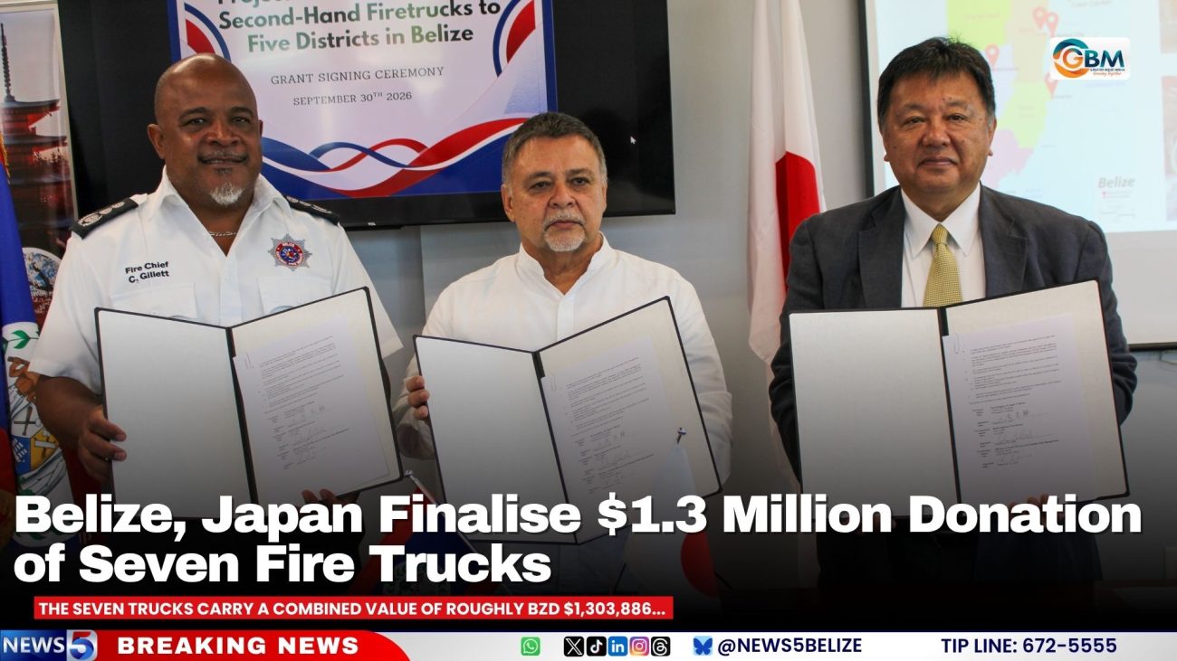 Belize, Japan Finalise $1.3 Million Donation of Seven Fire Trucks