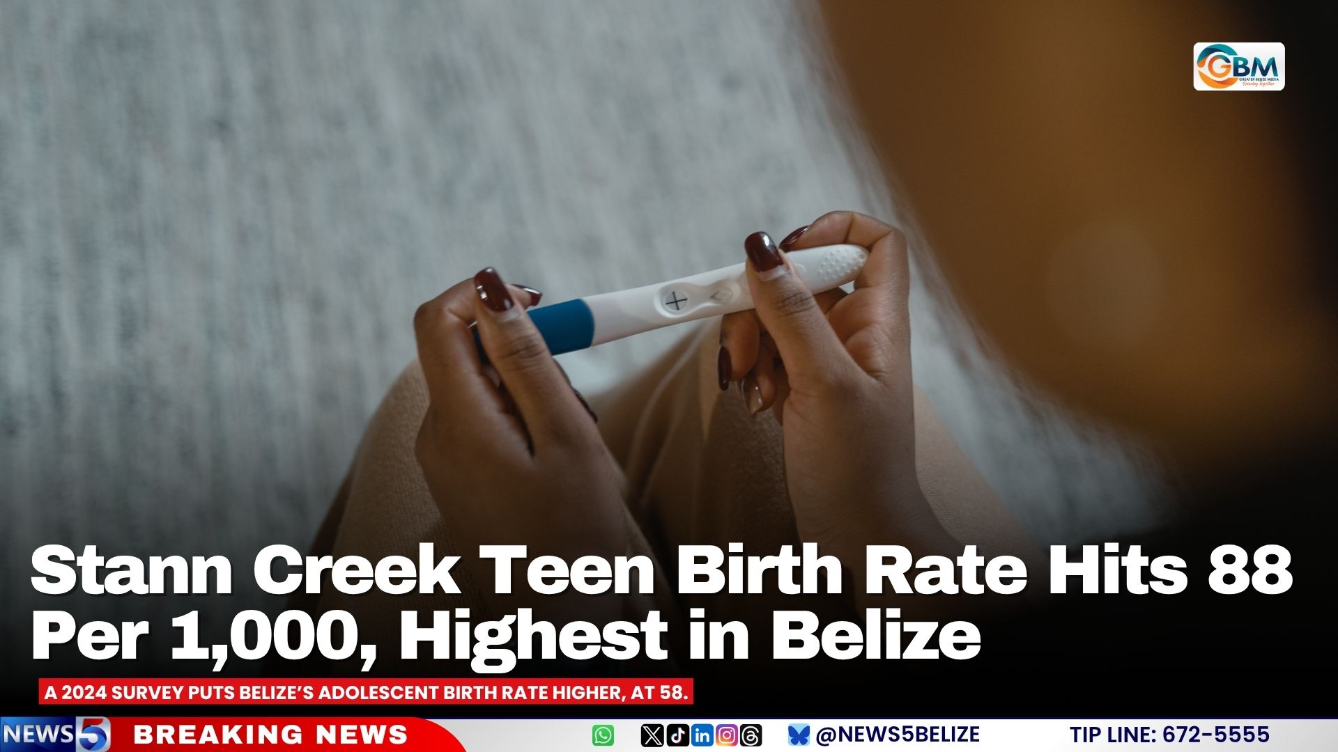 Stann Creek Teen Birth Rate Hits 88 Per 1,000, Highest in Belize