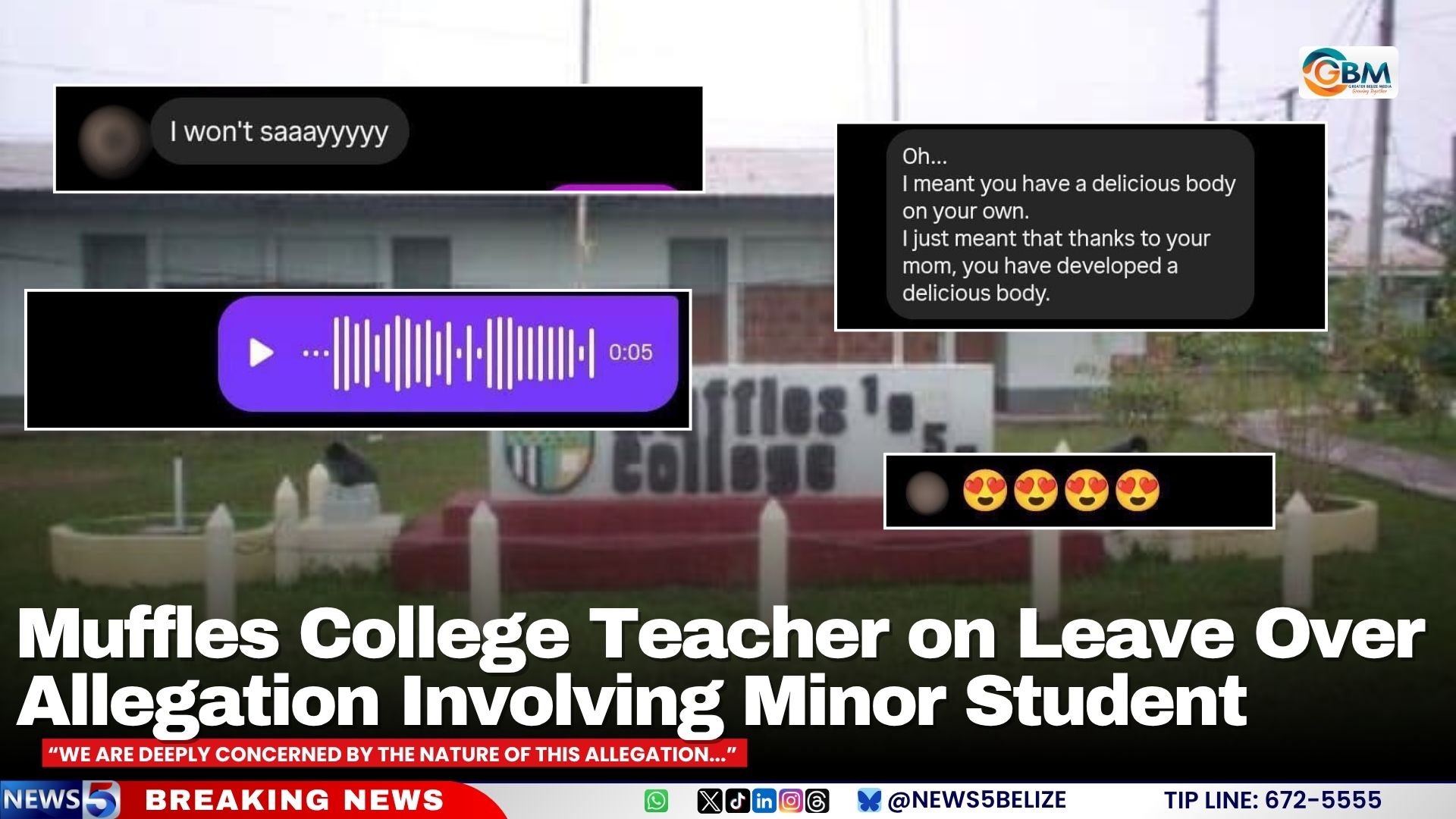 Muffles College Teacher on Leave Over Allegation Involving Minor Student