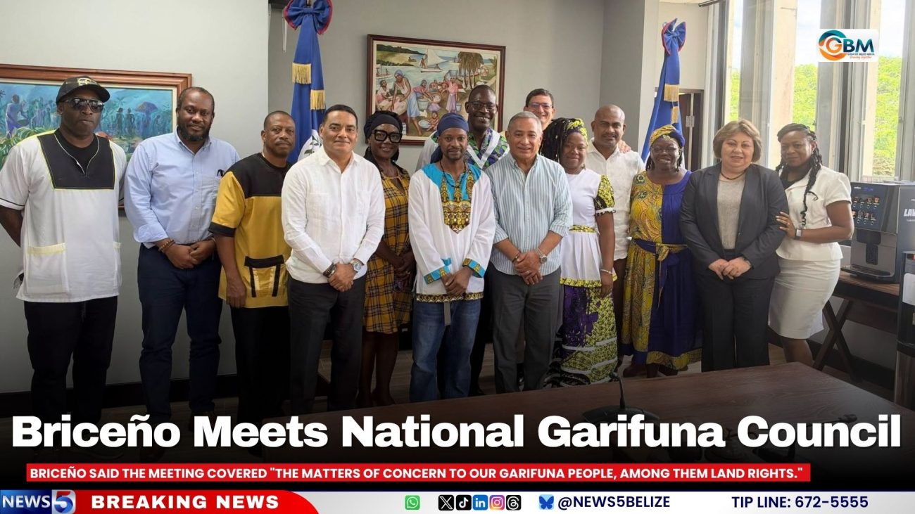 Briceño Sits Down With National Garifuna Council