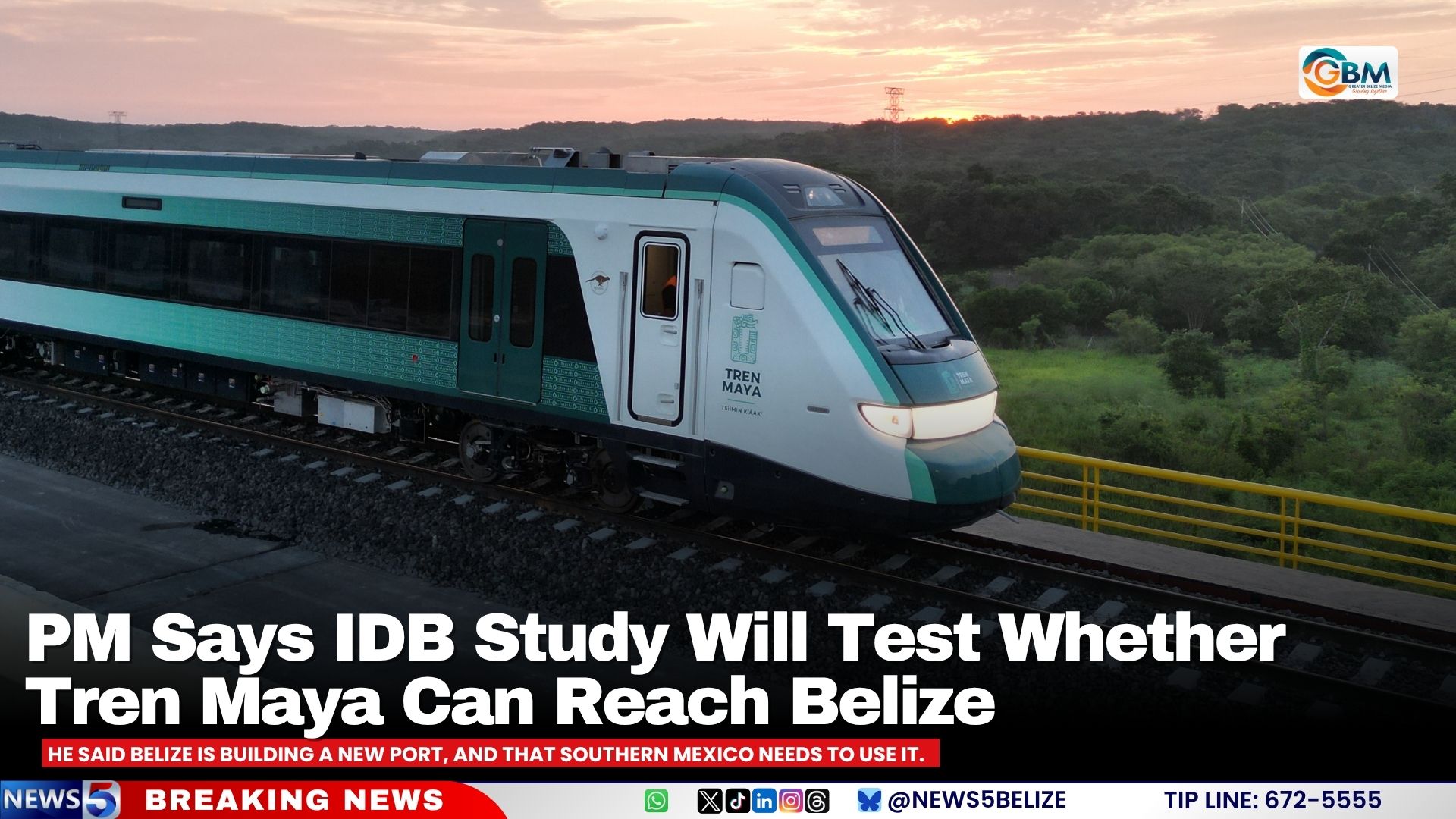 PM Says IDB Study Will Test Whether Tren Maya Can Reach Belize