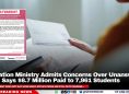 Education Ministry Admits Concerns Over Unanswered Calls, Says $8.7 Million Paid to 7,961 Students