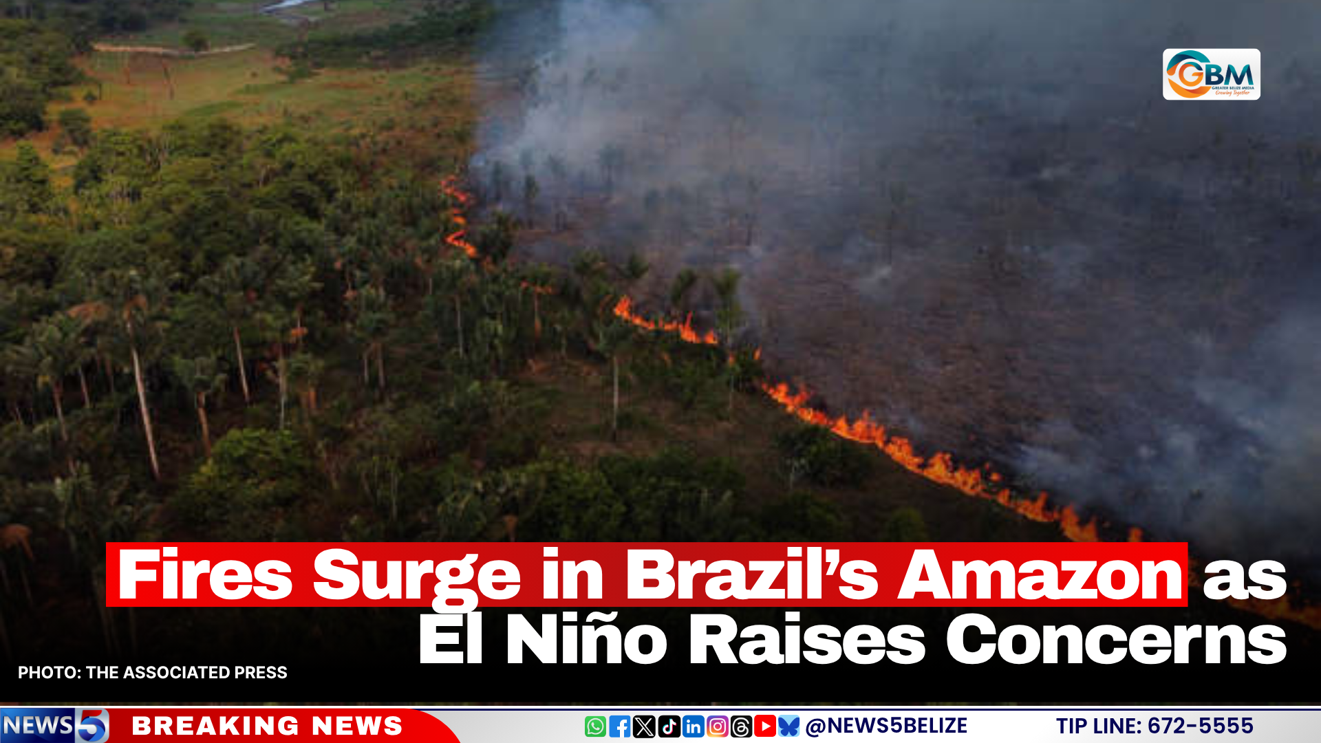 Fires Surge in Brazil’s Amazon as El Niño Raises Concerns