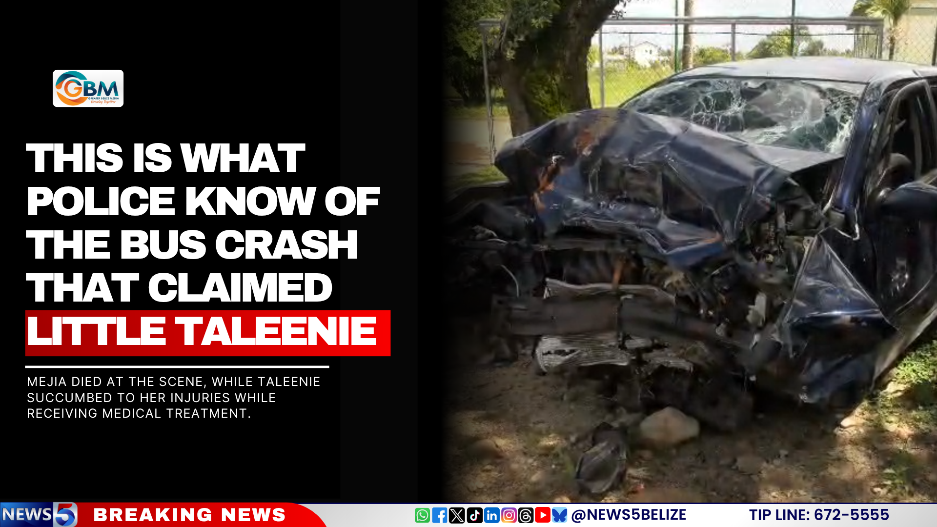 This Is What Police Know of The Bus Crash That Claimed Little Taleenie