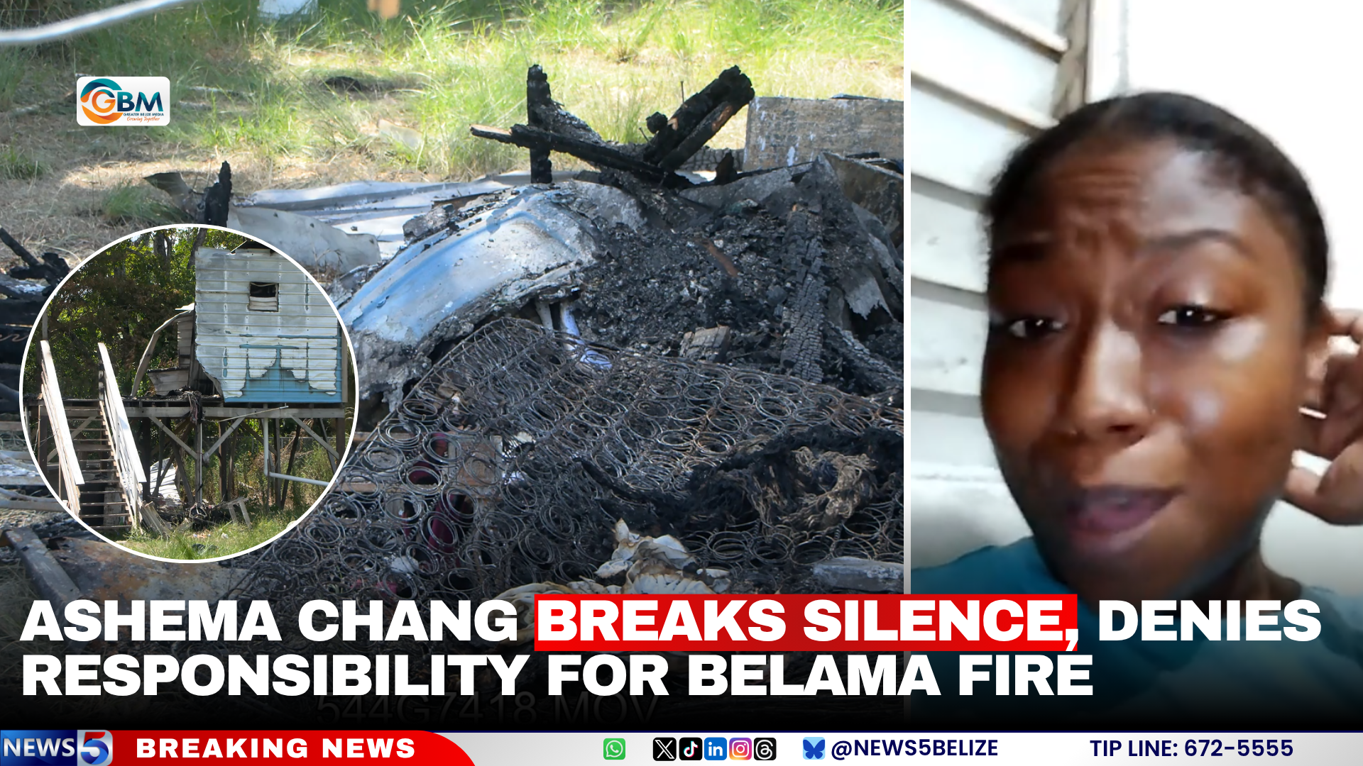 Ashema Chang Breaks Silence, Denies Responsibility for Belama Fire