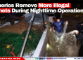 Fisheries Remove More Illegal Gillnets During Nighttime Operation