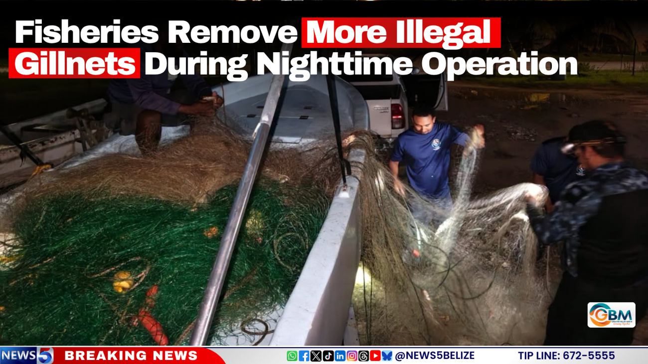 Fisheries Remove More Illegal Gillnets During Nighttime Operation