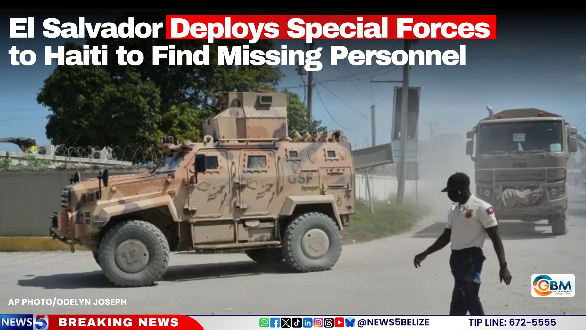 El Salvador Deploys Special Forces to Haiti to Find Missing Personnel