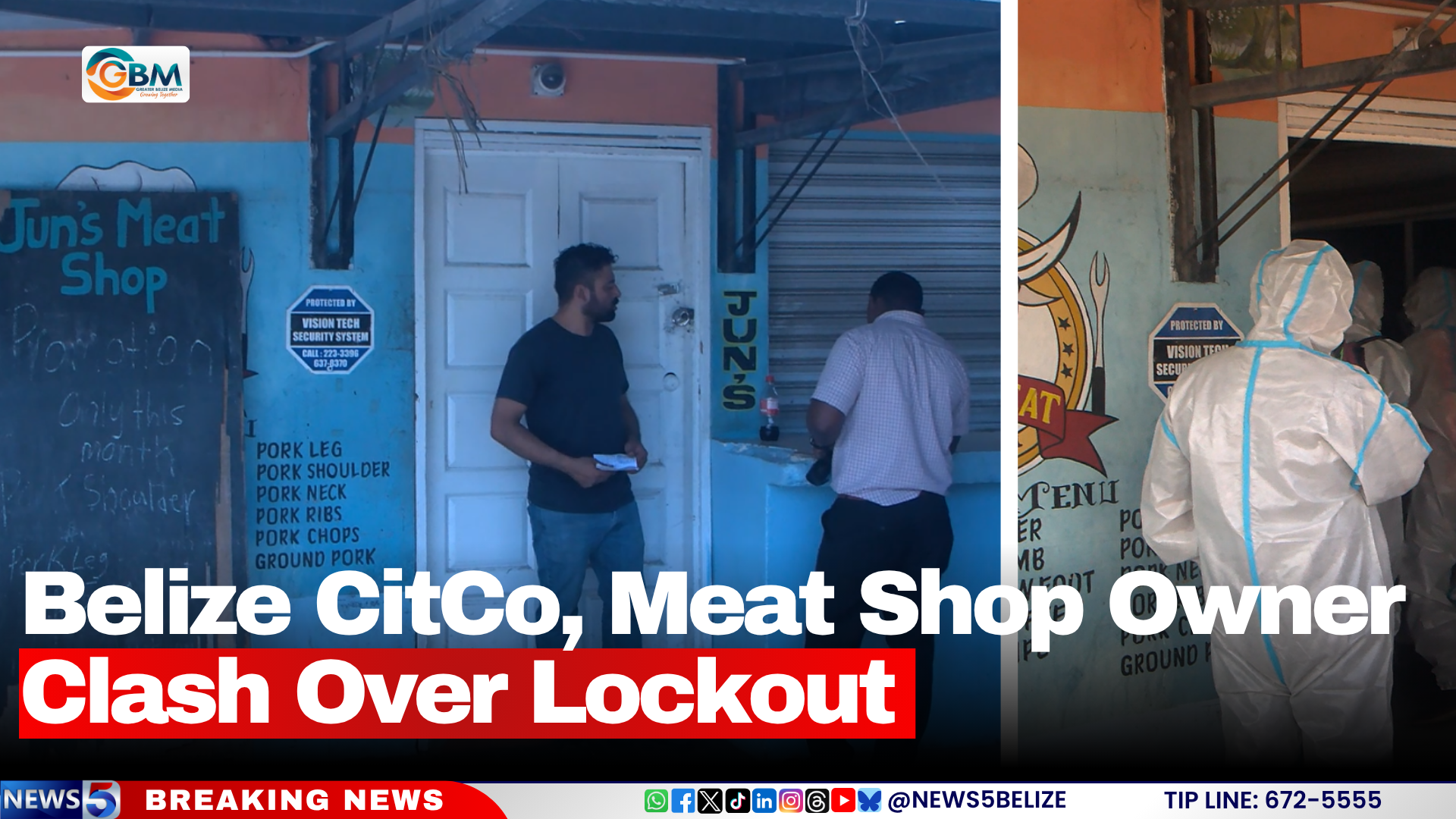 Belize CitCo, Meat Shop Owner Clash Over Lockout