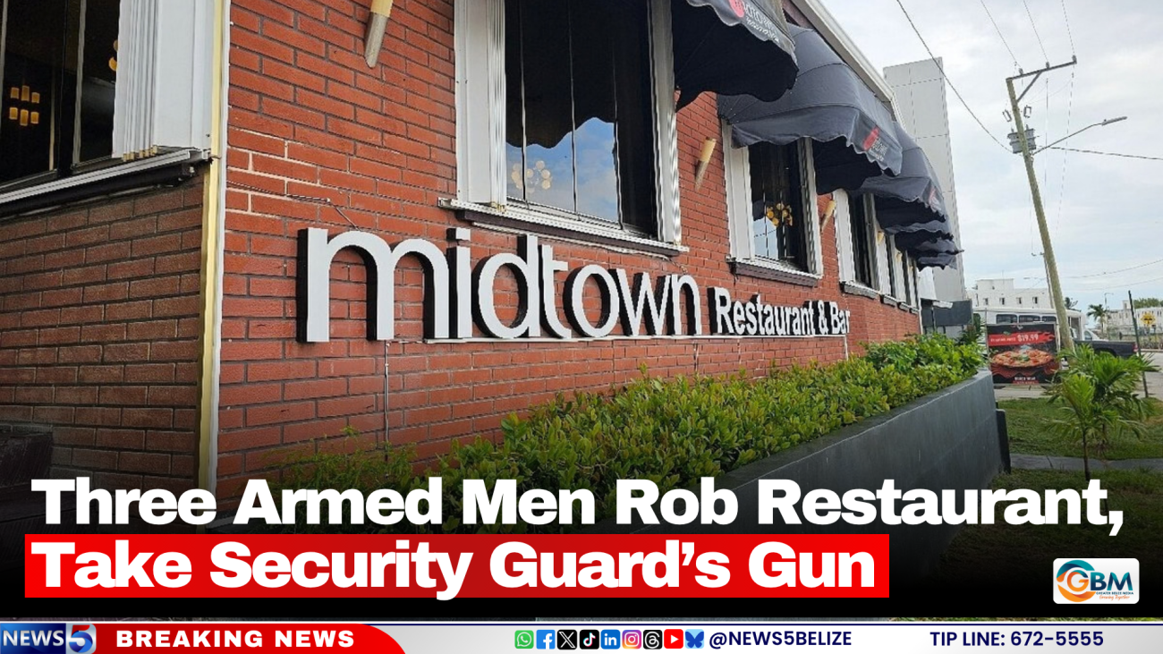 Three Armed Men Rob Restaurant, Take Security Guard’s Gun