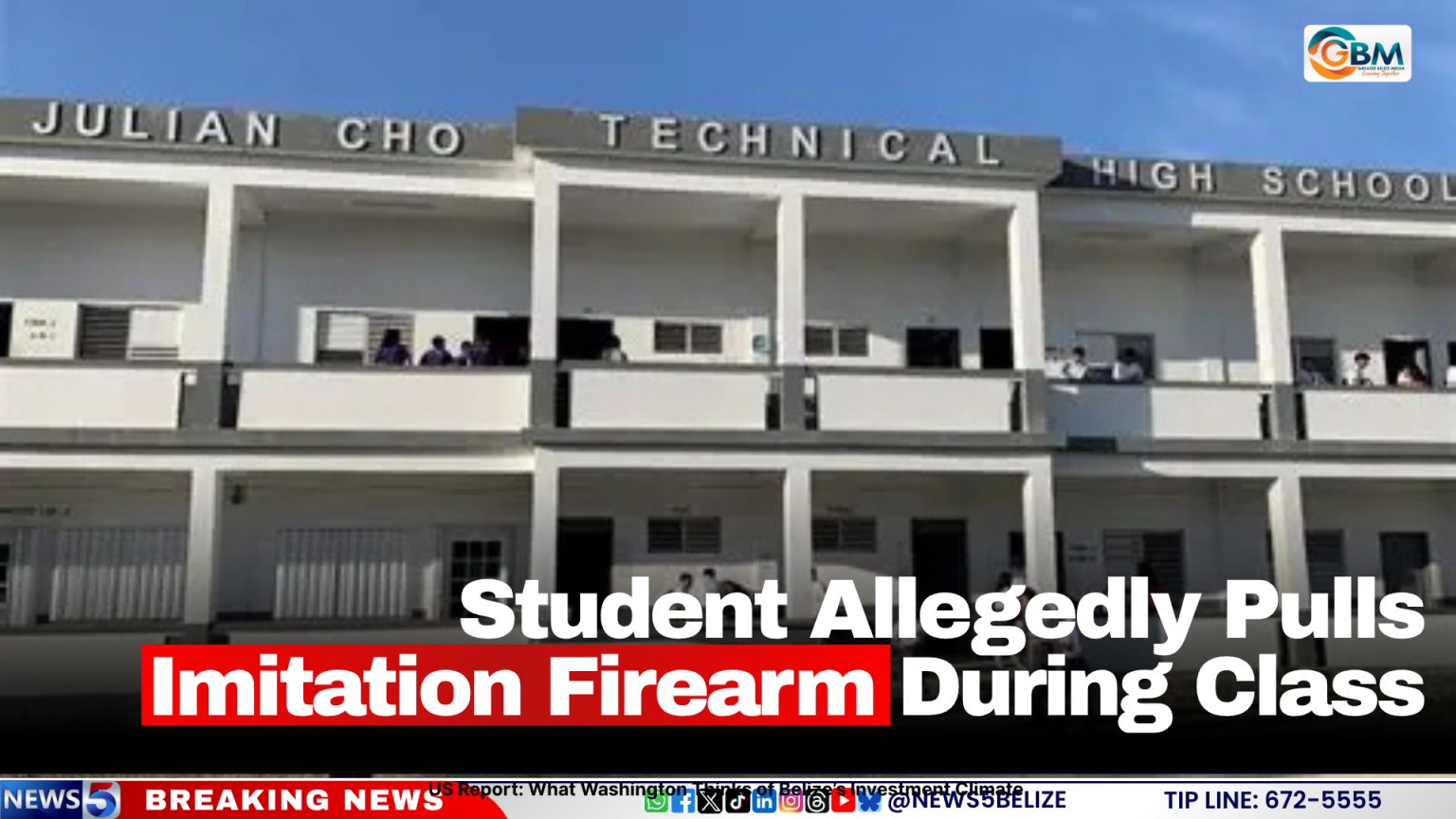 Student Allegedly Pulls Imitation Firearm During Class