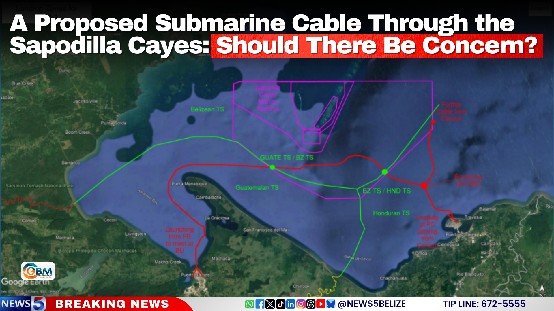 A Proposed Submarine Cable Through the Sapodilla Cayes: Should There Be Concern?