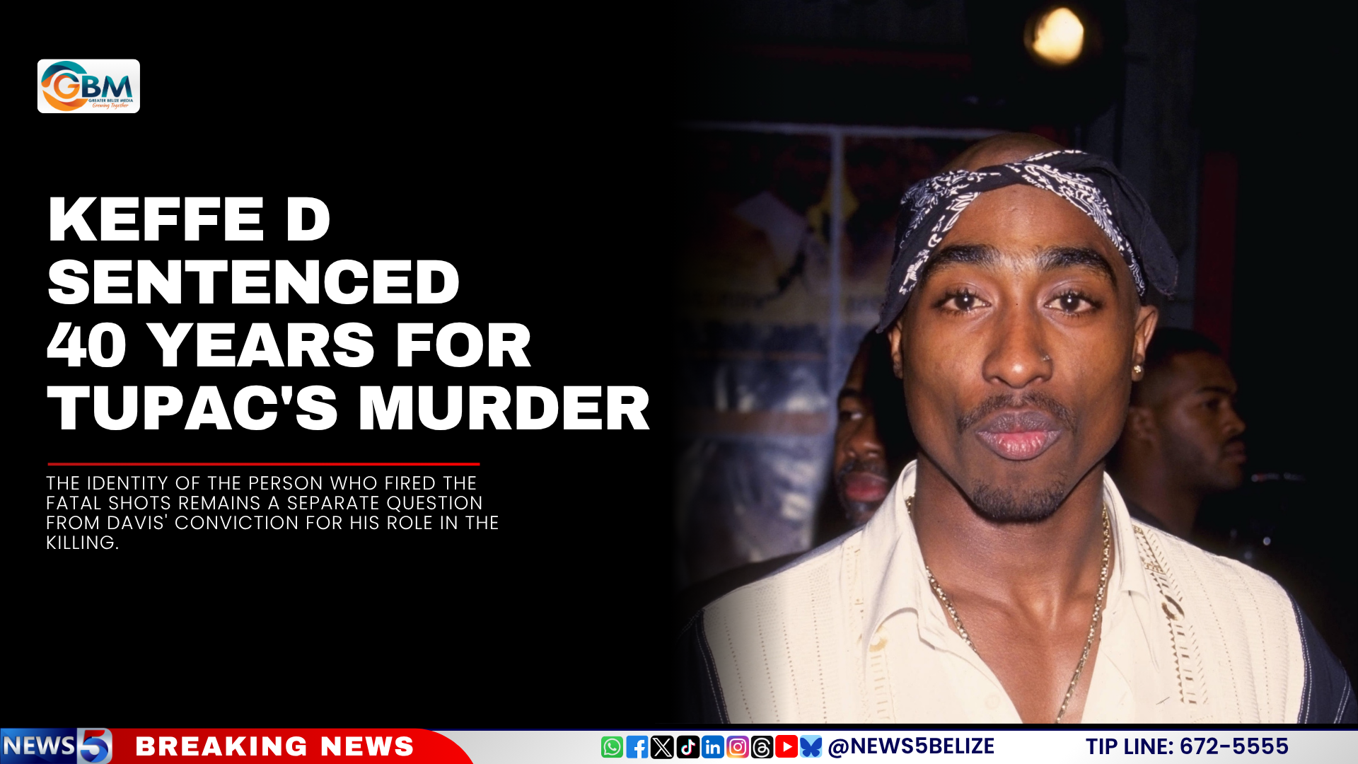 Keffe D Sentenced 40 Years For Tupac's Murder