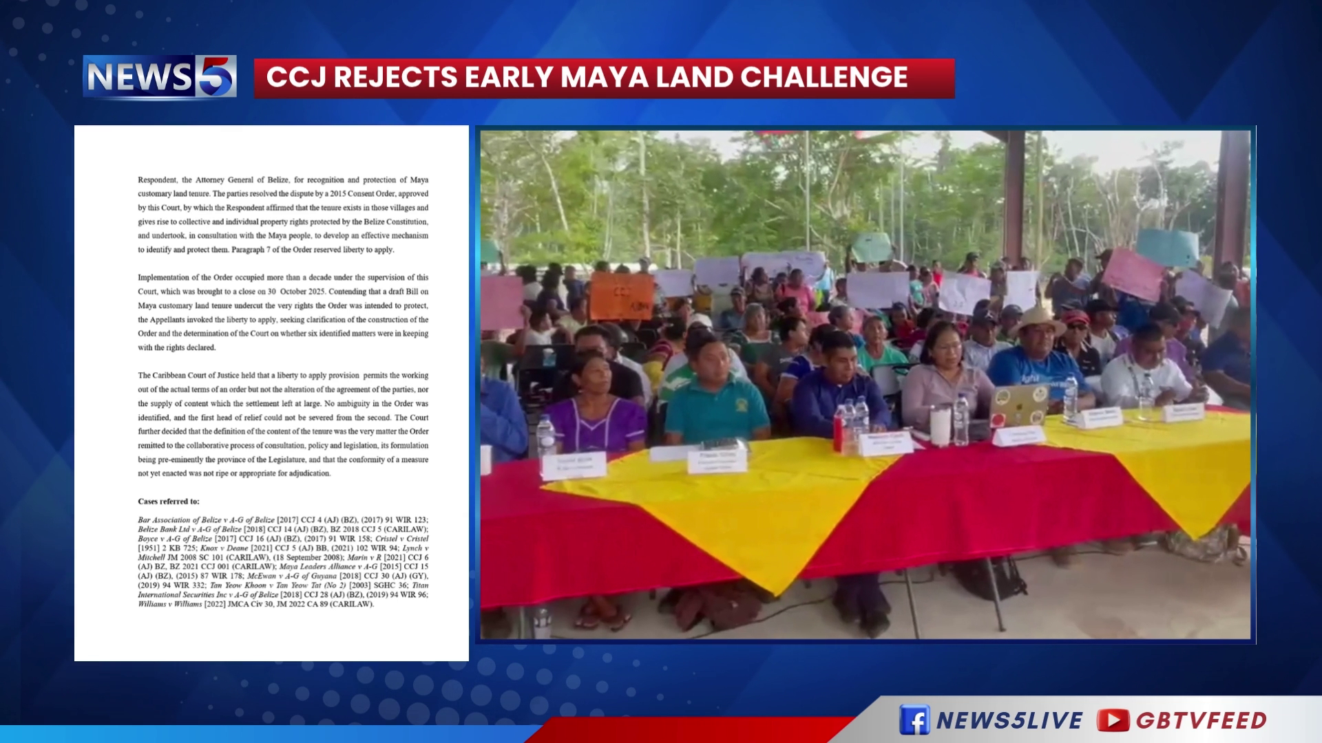 CCJ Sends Maya Land Fight Back to Belizean Lawmakers