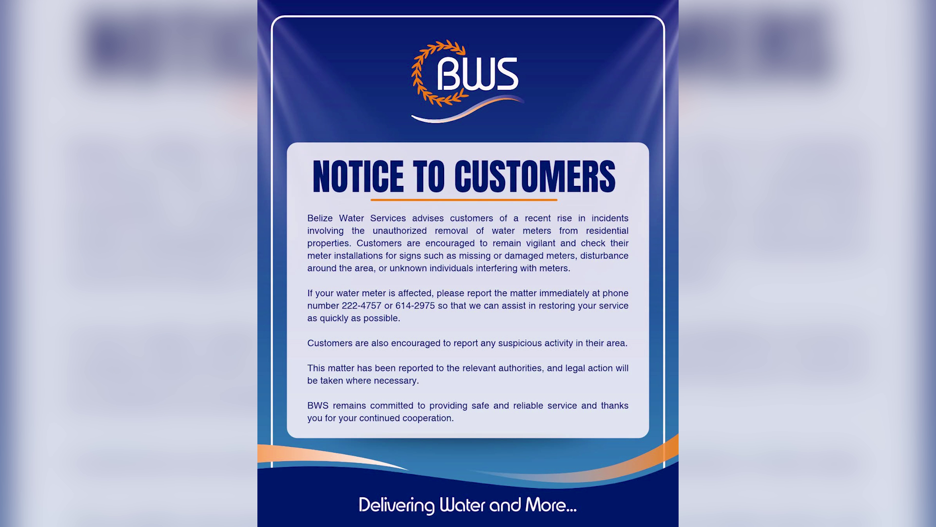 Thieves Target Water Meters in Belize and Corozal Districts
